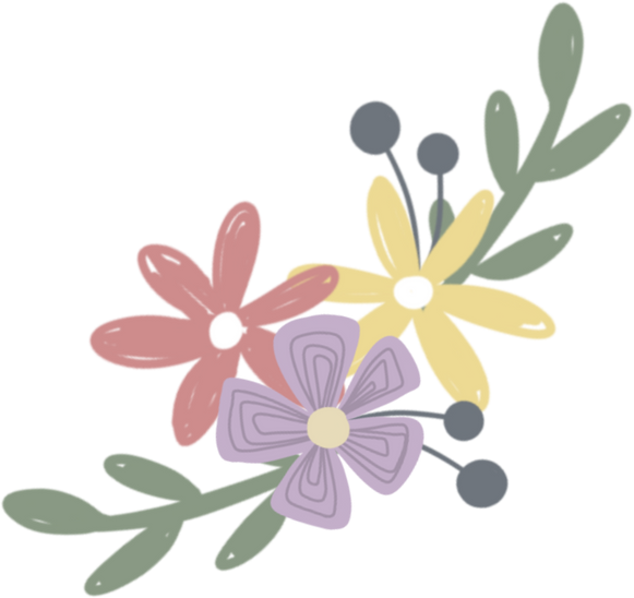 Flowers Flat Illustration